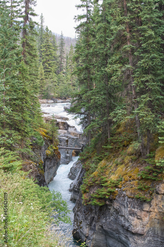 The Rushing Waters in Maligne Canyon