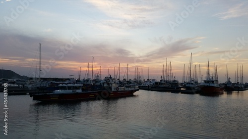 boats at sunset © Daniel