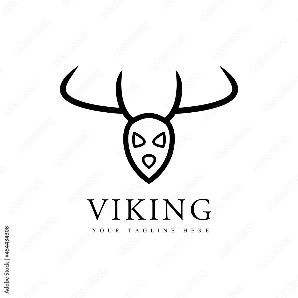 vikings logo design. minimalist logo, suitable for game community logo vikings logo design. minimalist logo, suitable for game community logo