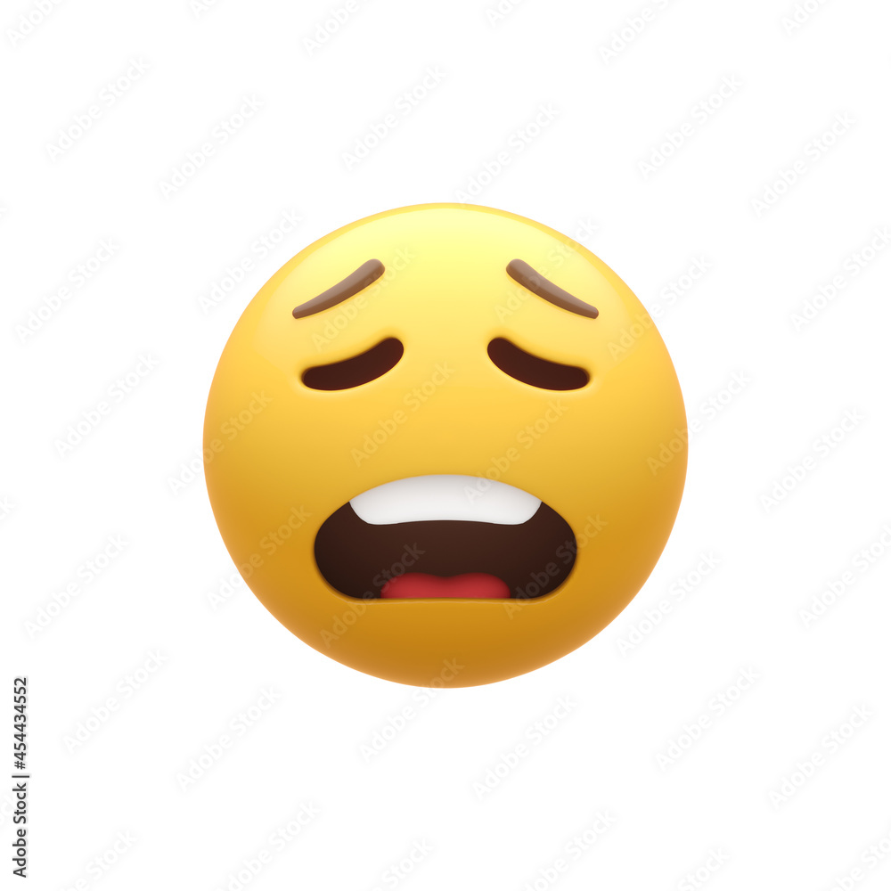 Fototapeta premium Weary Smiley Face