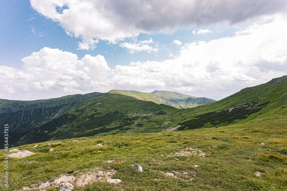 extremely beautiful mountain scenery. mountains in Ukraine.