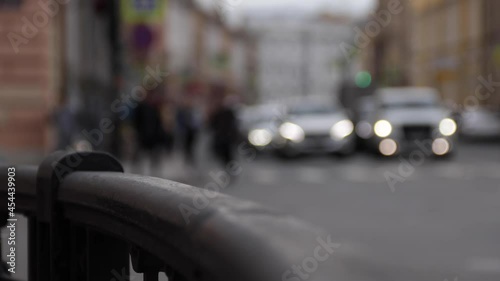 Wallpaper Mural Car traffic and jam, car lights in the dusk Torontodigital.ca