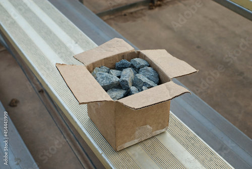 A box of rocks. photo