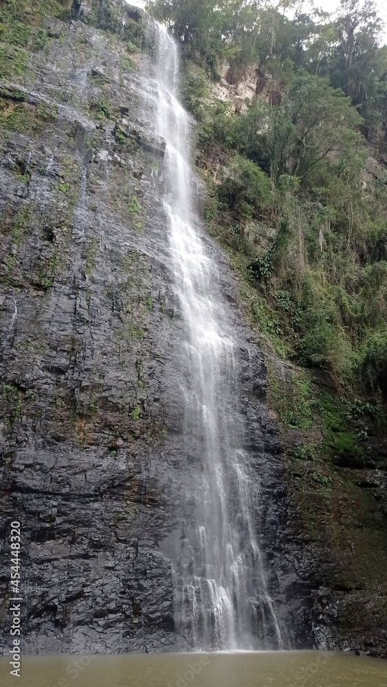 waterfall in the mountains