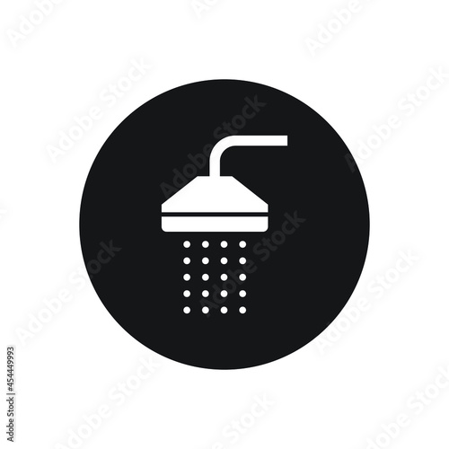 Shower sign icon design isolated on white background vector illustration