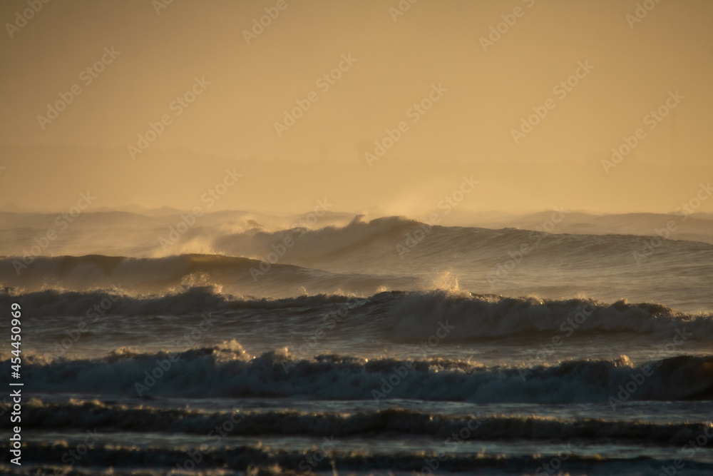 sunrise with the ocean