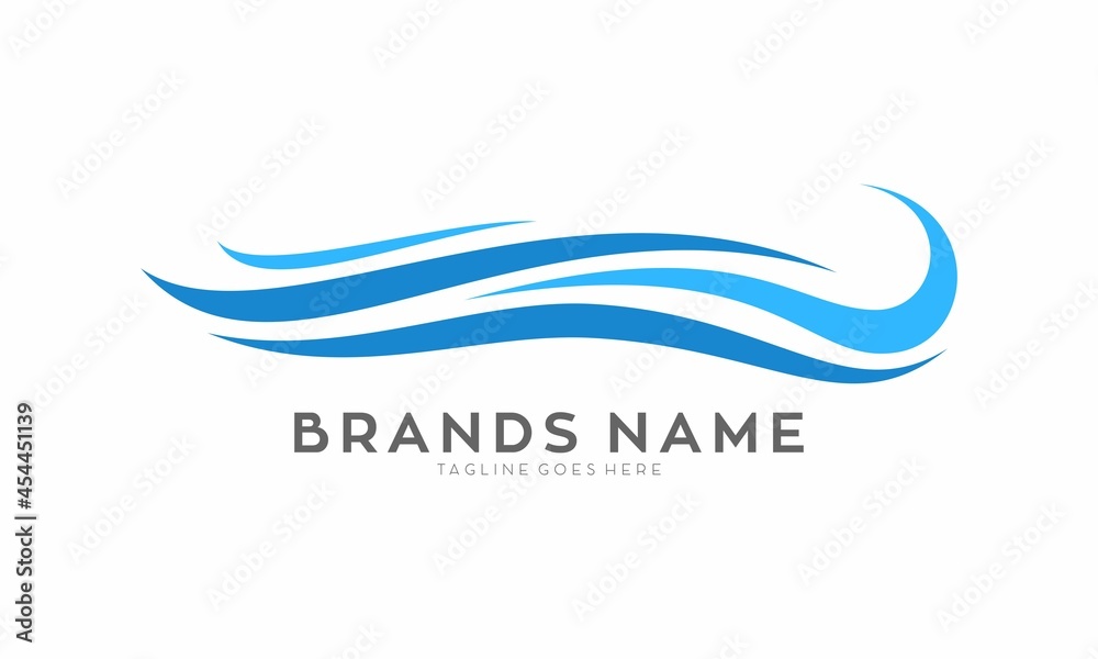 Big wave illustration vector logo Big wave illustration vector logo