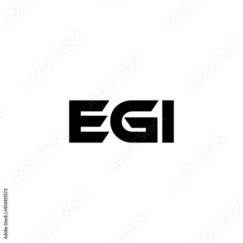 EGI letter logo design with white background in illustrator, vector logo modern alphabet font overlap style. calligraphy designs for logo, Poster, Invitation, etc.