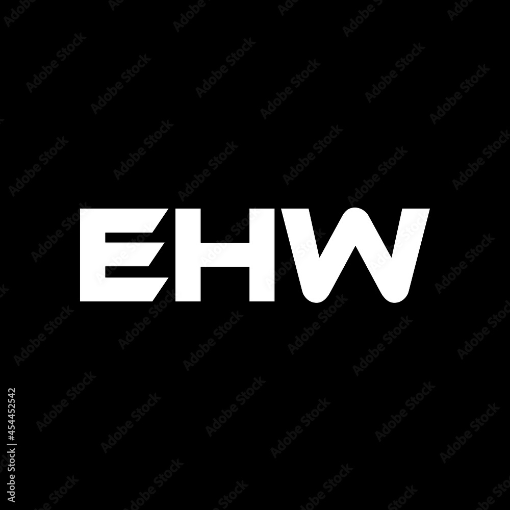EHW letter logo design with black background in illustrator, vector logo modern alphabet font overlap style. calligraphy designs for logo, Poster, Invitation, etc. EHW letter logo design with black background in illustrator, vector logo modern alphabet font overlap style. calligraphy designs for logo, Poster, Invitation, etc.