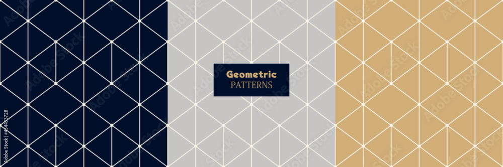 シンプルな幾何学柄のテンプレート 繰り返したライン柄 Geometric Patterns Line Stock Vector Adobe Stock