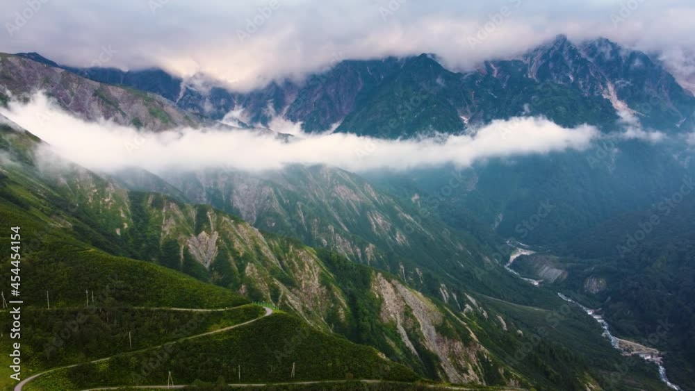 The aerial view of Hakuba The aerial view of Hakuba