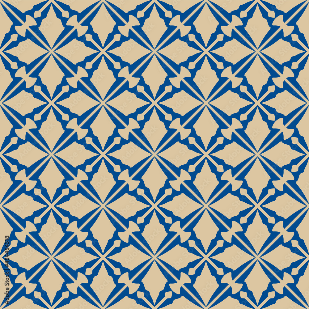 Japanese Leaf Mosaic Diamond Vector Seamless Pattern Japanese Leaf Mosaic Diamond Vector Seamless Pattern