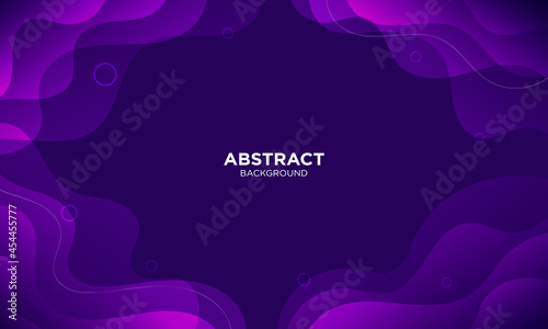Abstract purple wave geometric background. Modern background design. Liquid color. Fluid shapes composition. Fit for presentation design. website, basis for banners, wallpapers, brochure, posters
