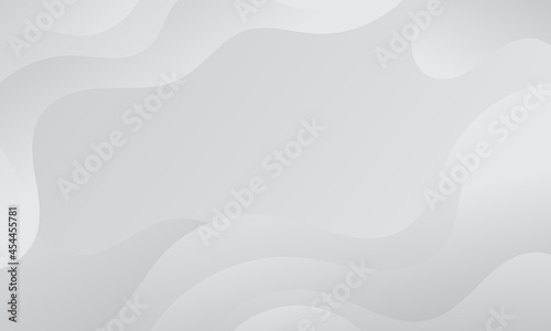 Abstract white wave geometric background. Modern background design. Liquid color. Fluid shapes composition. Fit for presentation design. website, basis for banners, wallpapers, brochure, posters