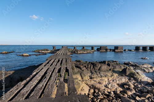 pier on the coast of Uruguay on a calm day
