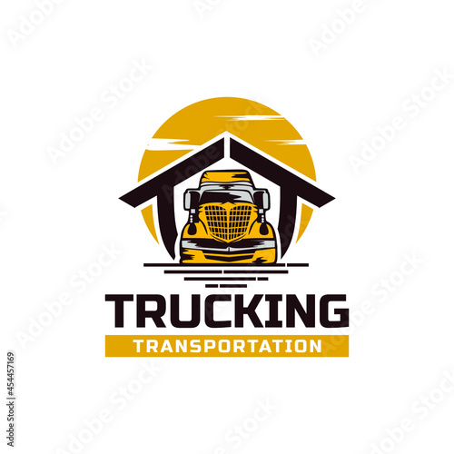 vintage trucking transportation initial t and t  loo design vector illustration 