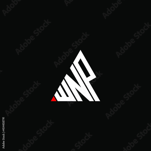 WNP letter logo creative design. WNP unique design
 photo