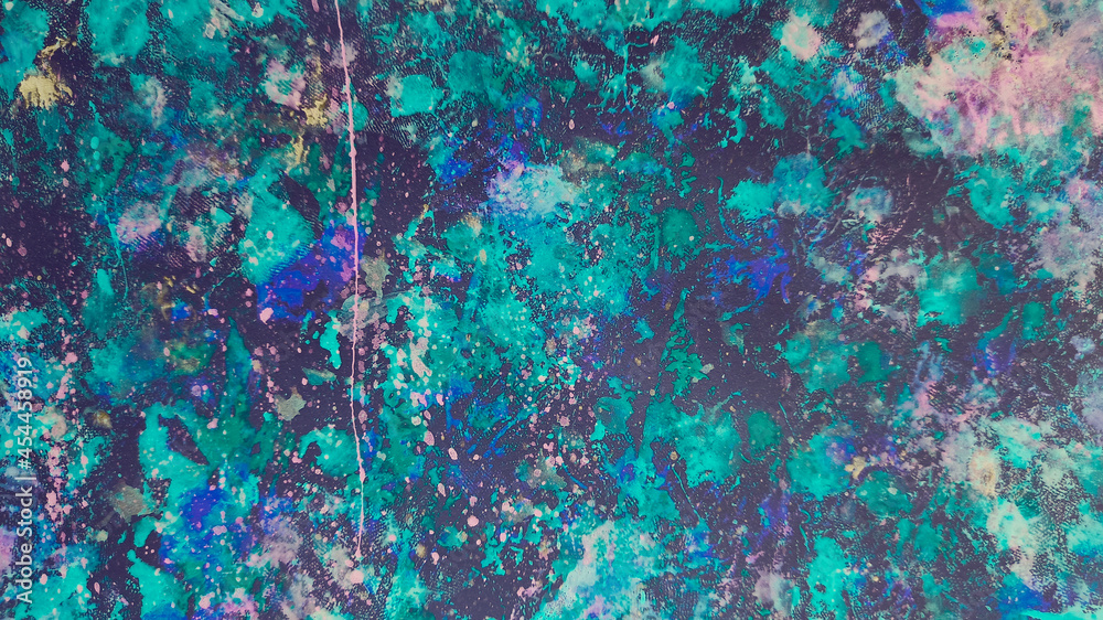 Azure Abstract Pattern. Blue Watercolor Paste. Navy Grunge Shape. Cobalt Texture Flow. Paint Light. Design Artwork. Art Background. Splash Summer.