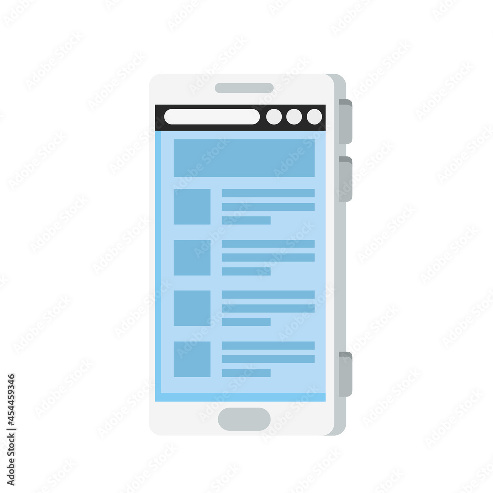 Isolated digital smartphone