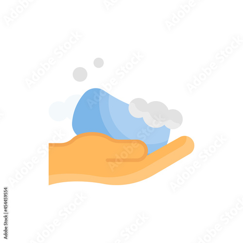 Soap vector flat icon style illustration. EPS 10 file