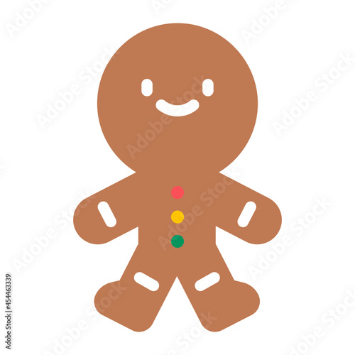 gingerbread flat icon