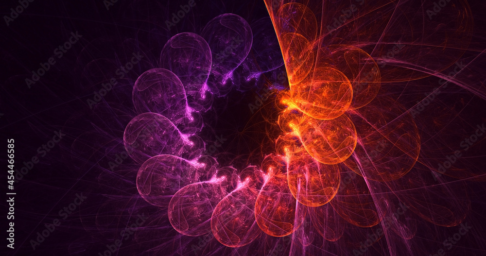 3D rendering abstract round light background 3D rendering abstract round light background