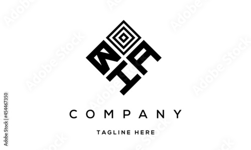 BAH square three latter logo vector