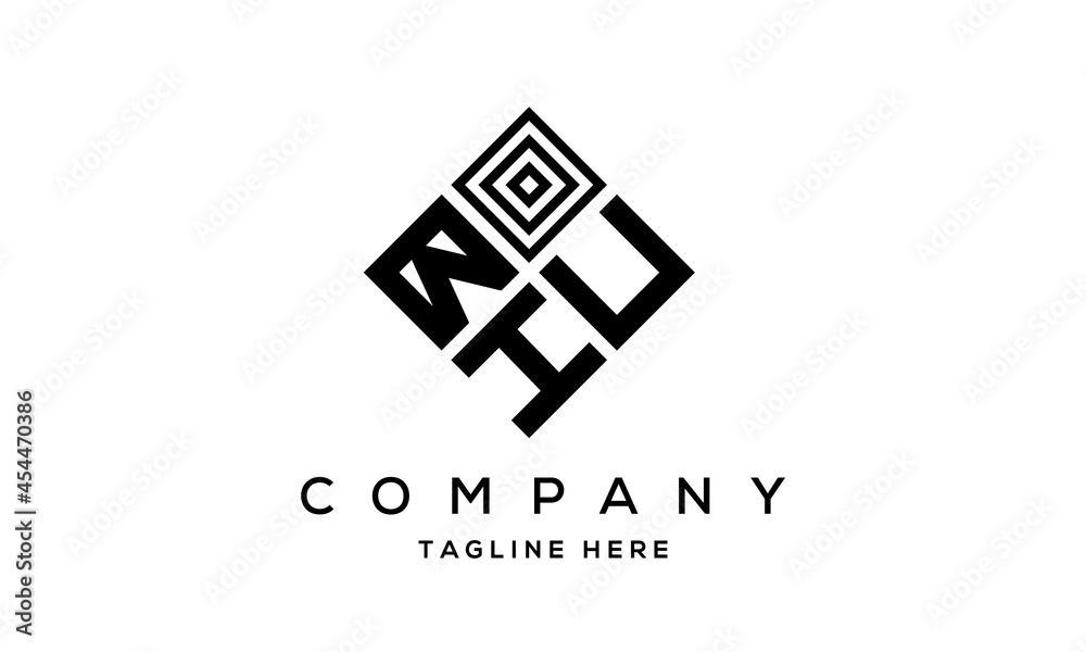BUH square three latter logo vector BUH square three latter logo vector
