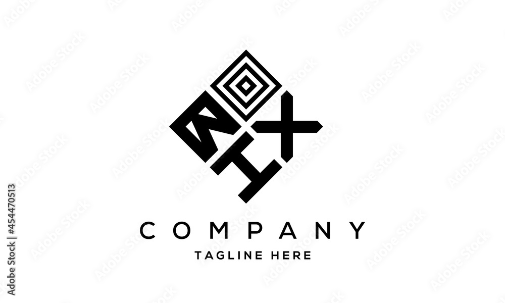 BXH square three latter logo vector BXH square three latter logo vector
