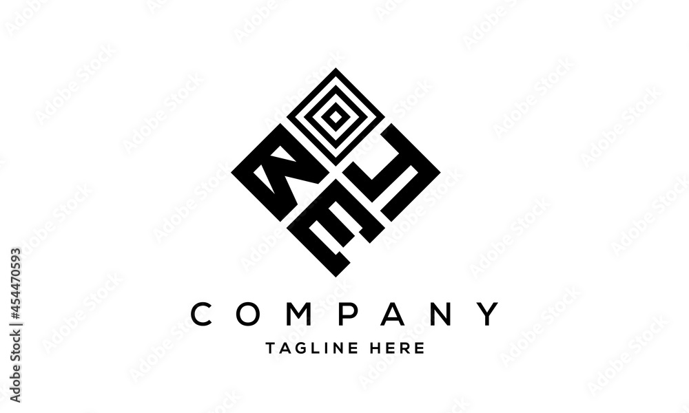 BYE square three latter logo vector BYE square three latter logo vector