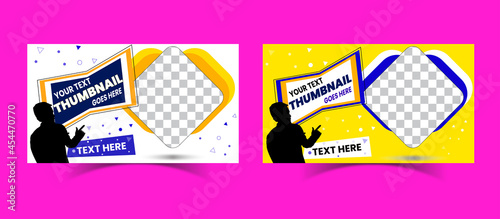 Eye-catchy Attractive Awesome Easy Editable Professional Creative Beautifull mind-blowing  YouTube Thumbnail and Video Thumbnail Template Layout Design