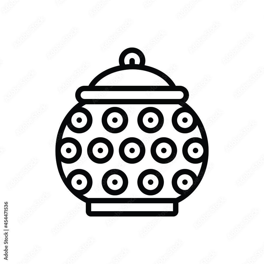 Obraz premium Black line icon for poland