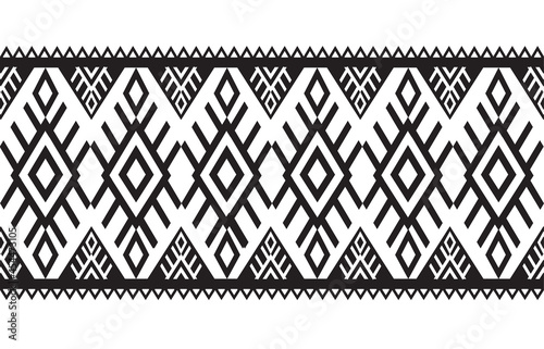 Obraz na plátně Oriental ethnic pattern traditional background Design for carpet, wallpaper, clothing, wrapping, batik, fabric, Vector illustration embroidery style