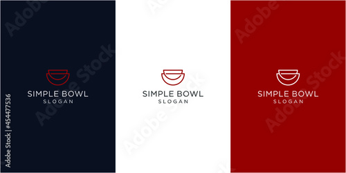 creative bowl logo design template