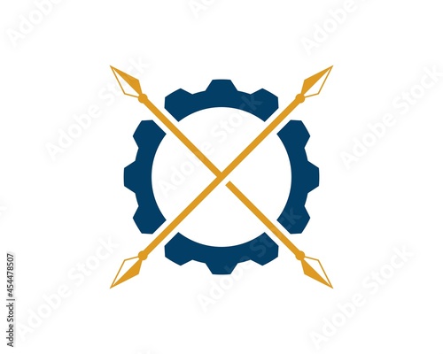 Repair gear with cross spear trident inside