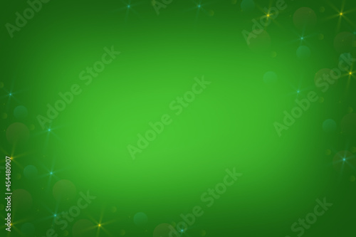 beautiful green background of christmas lights