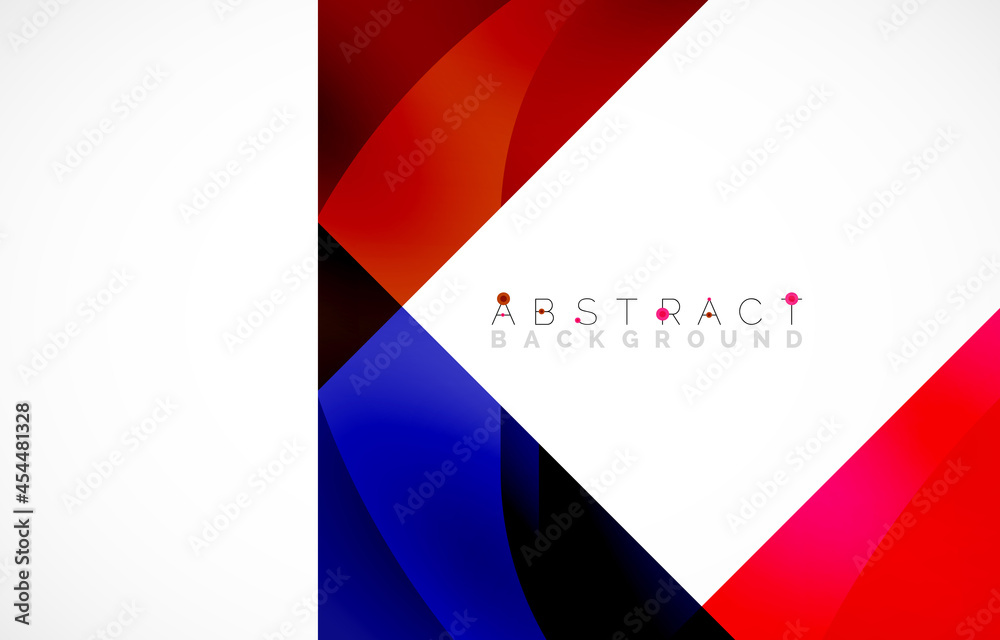 Minimal background. Abstract square shape with round corners created with wavy forms. Vector Illustration For Wallpaper, Banner, Background, Landing Page