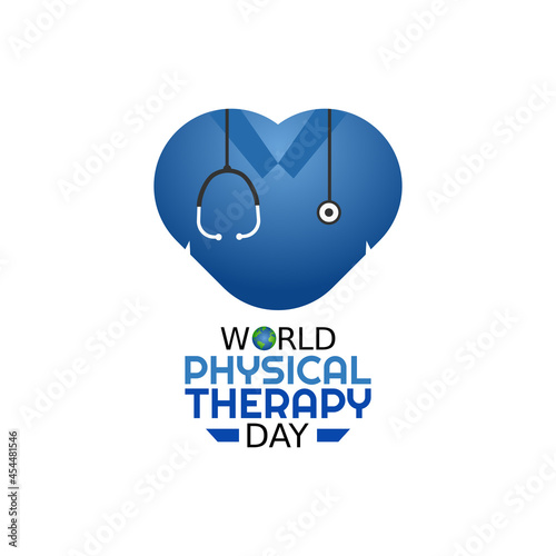 vector graphic of world physical therapy day good for world physical therapy day celebration. flat design. flyer design.flat illustration.