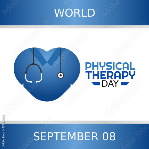 vector graphic of world physical therapy day good for world physical therapy day celebration. flat design. flyer design.flat illustration.