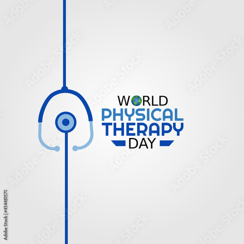 vector graphic of world physical therapy day good for world physical therapy day celebration. flat design. flyer design.flat illustration.
