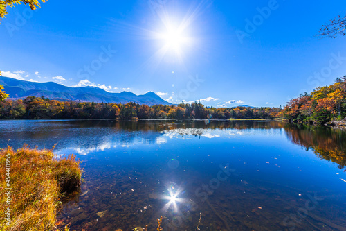 紅葉に燃える知床五湖