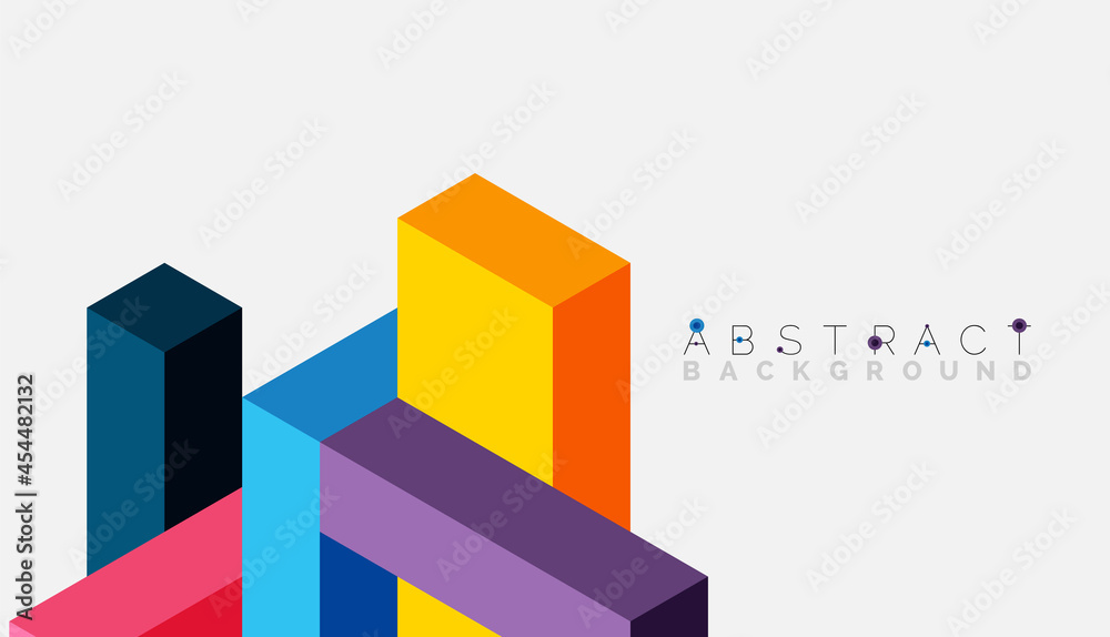 Abstract background. 3d cubes, cubic elements and blocks. Techno or business concept for wallpaper, banner, background, landing page Abstract background. 3d cubes, cubic elements and blocks. Techno or business concept for wallpaper, banner, background, landing page