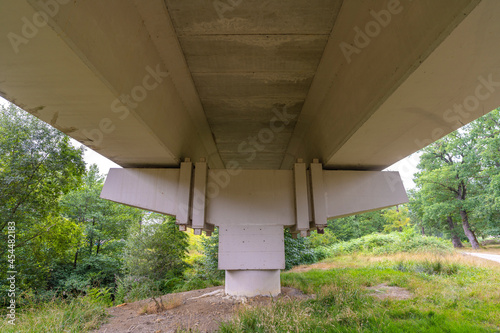 Support of a highway viaduct.