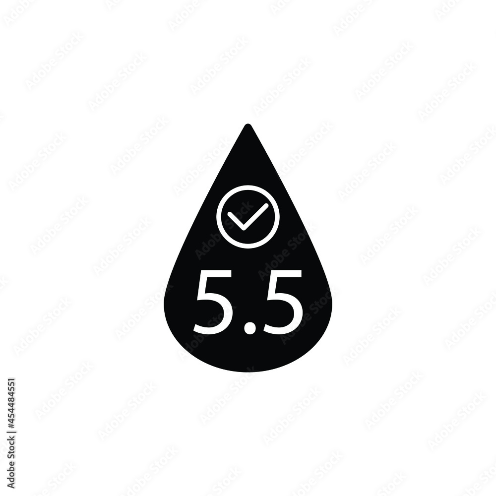 neutral ph 5.5 icon vector ph balance neutral ph 5.5 icon vector ph balance