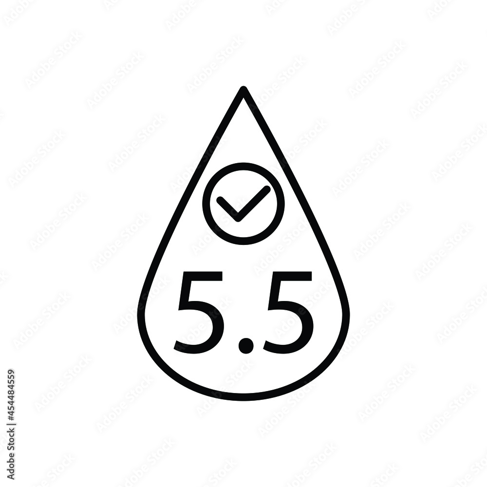 neutral ph 5.5 icon vector ph balance neutral ph 5.5 icon vector ph balance