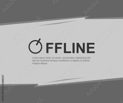 design about offline background illustration