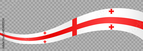 Waving flag of Georgia isolated  on png or transparent  background,Symbol of Georgia,template for banner,card,advertising ,promote, vector illustration top gold medal sport winner country