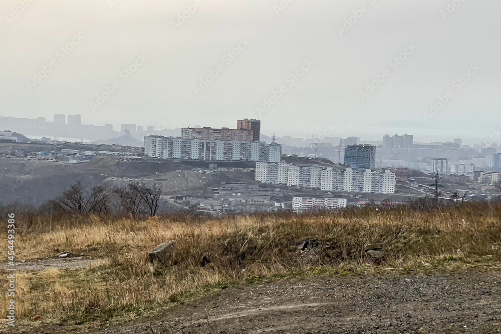 beautiful view of the industrial city