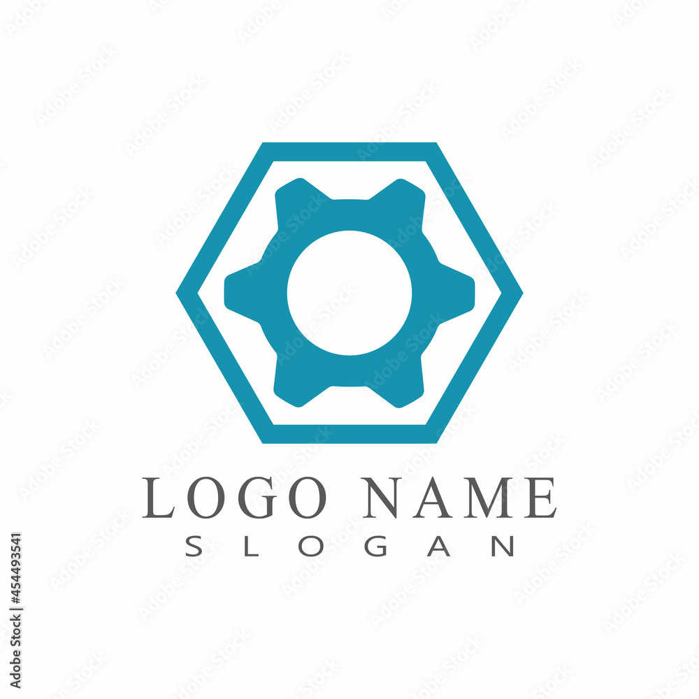 Gear Logo Template vector icon illustration design Gear Logo Template vector icon illustration design