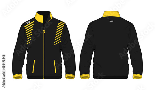 Sport Jacket Yellow and black template for design on white background. Vector illustration eps 10.